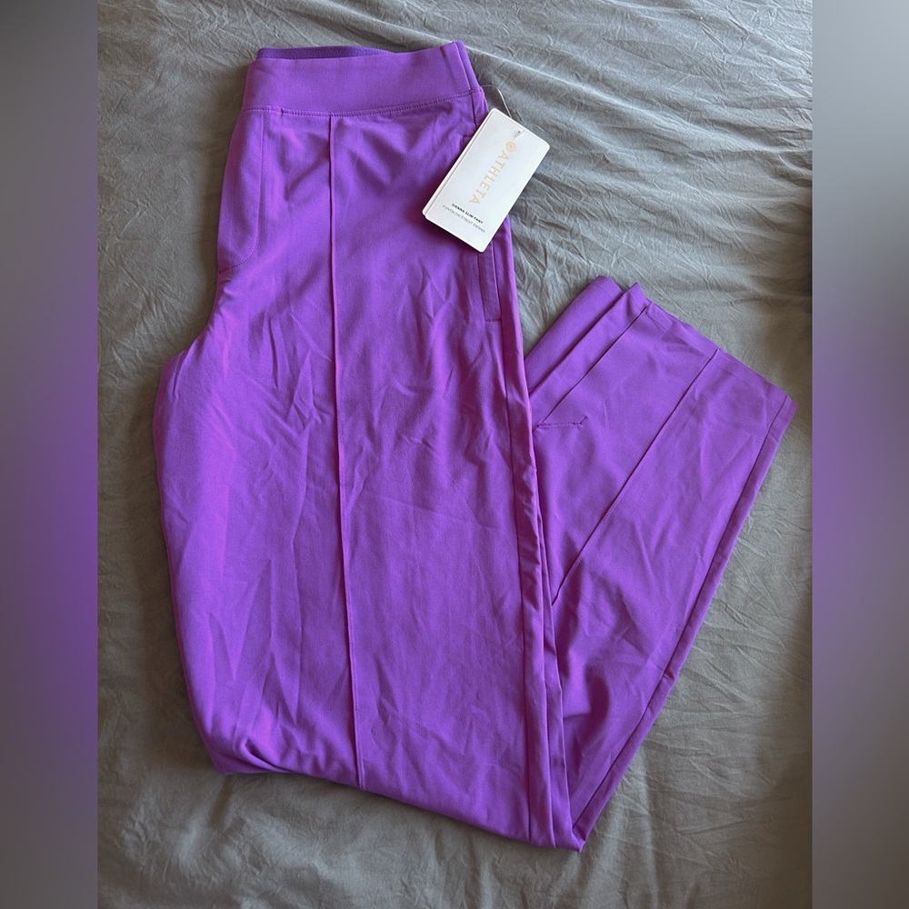 Athleta Purple Vienna Slim Fit Pants